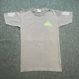 Bayside 2016 NSUJL Lineworkers Benefit Rodeo Mens Small Gray IBEW Graphic Shirt